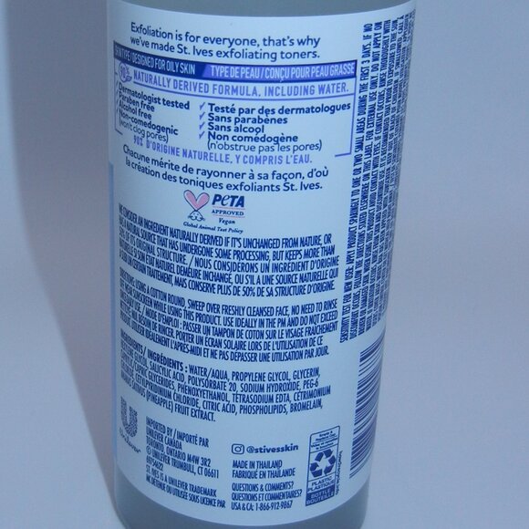BD 3 for 20$ - New St-Yves Exfoliating Toner (Oily Skin) - Picture 3 of 4